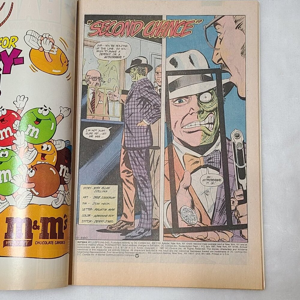 Batman 411 DC Comics 1987 FN/VF Newstand 1st Print - Picture 7 of 16